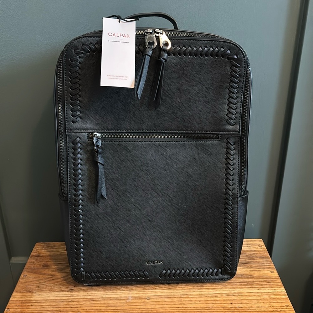 Calpak - Kaya 15 inch Laptop Backpack in Gunmetal Black (NWT)